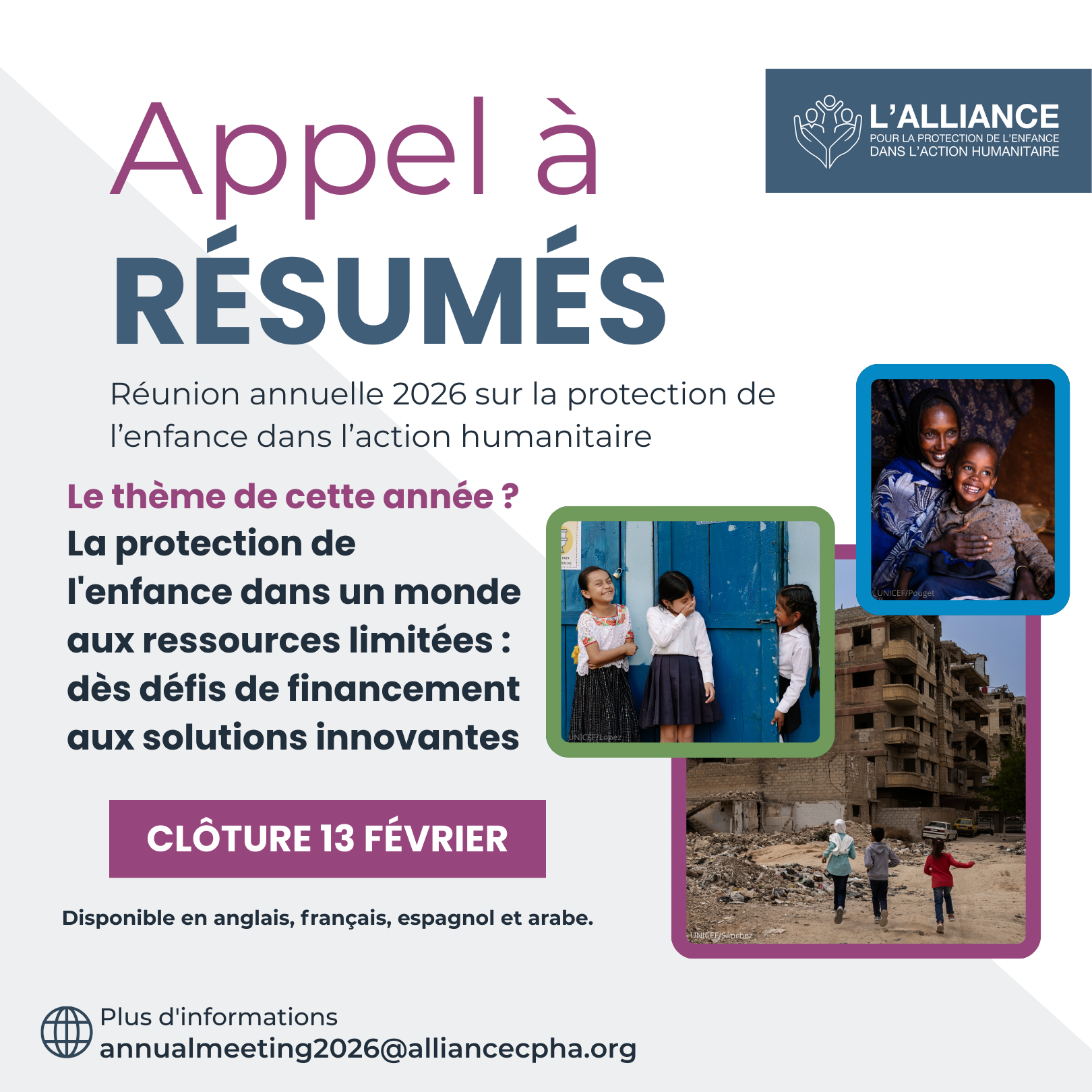 Call for Abstracts Poster French