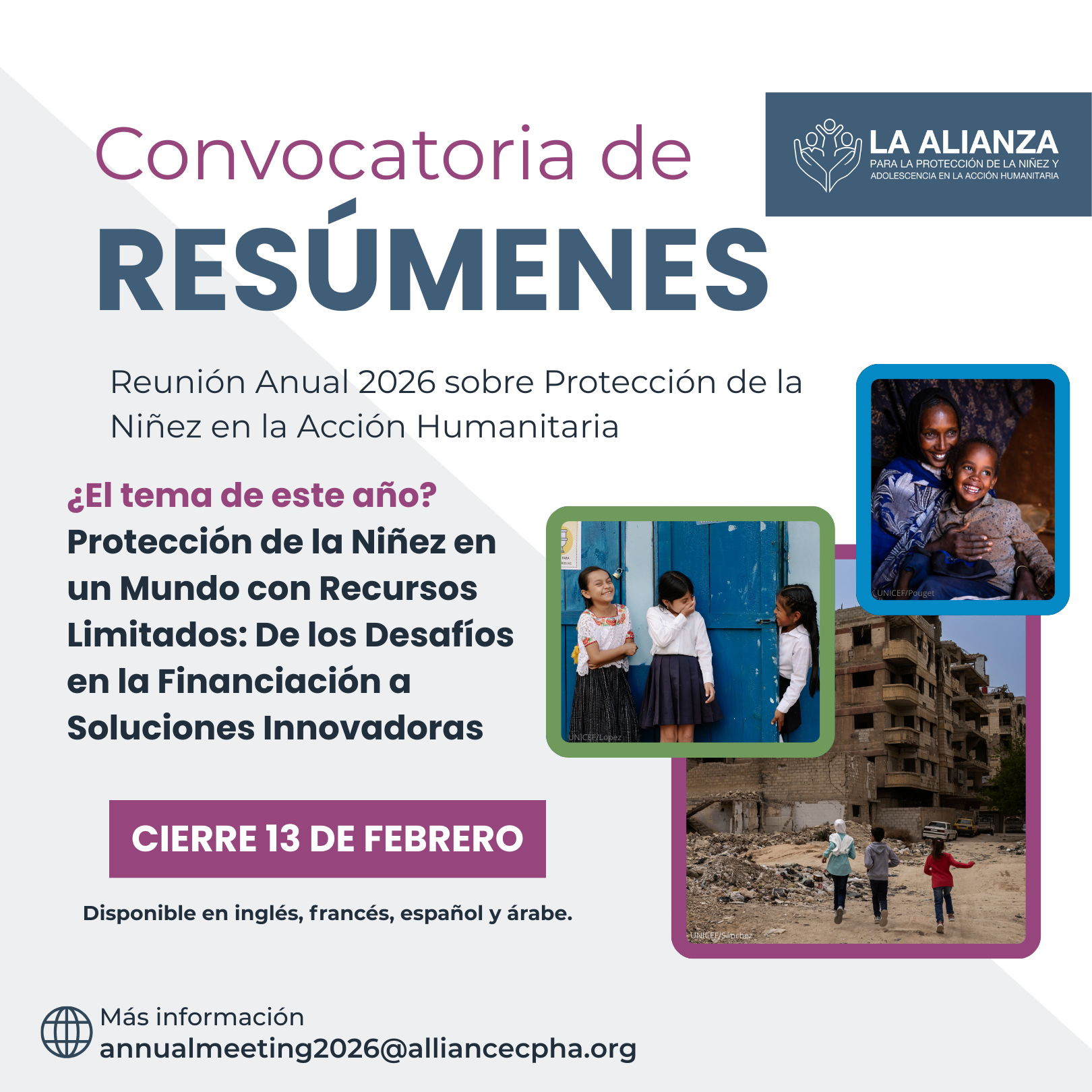 Call for Abstracts Poster Spanish