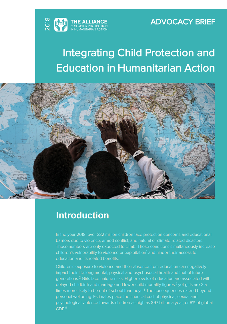 Advocacy Brief: Integrating Child Protection and Education in ...
