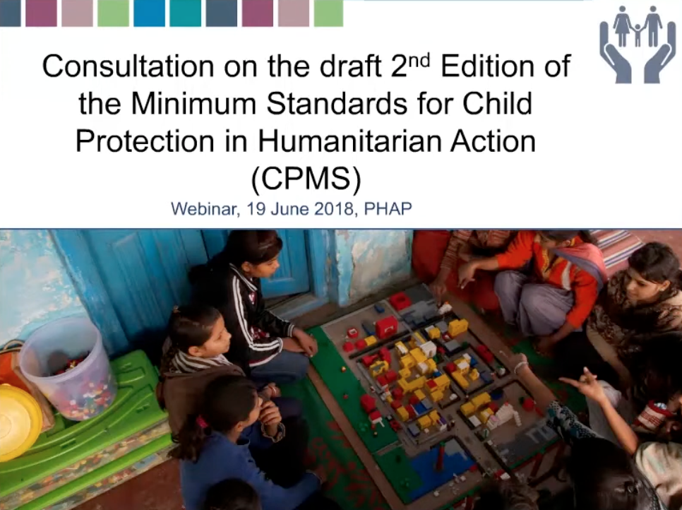 Webinar | Child Protection Minimum Standards Revision - Application in ...